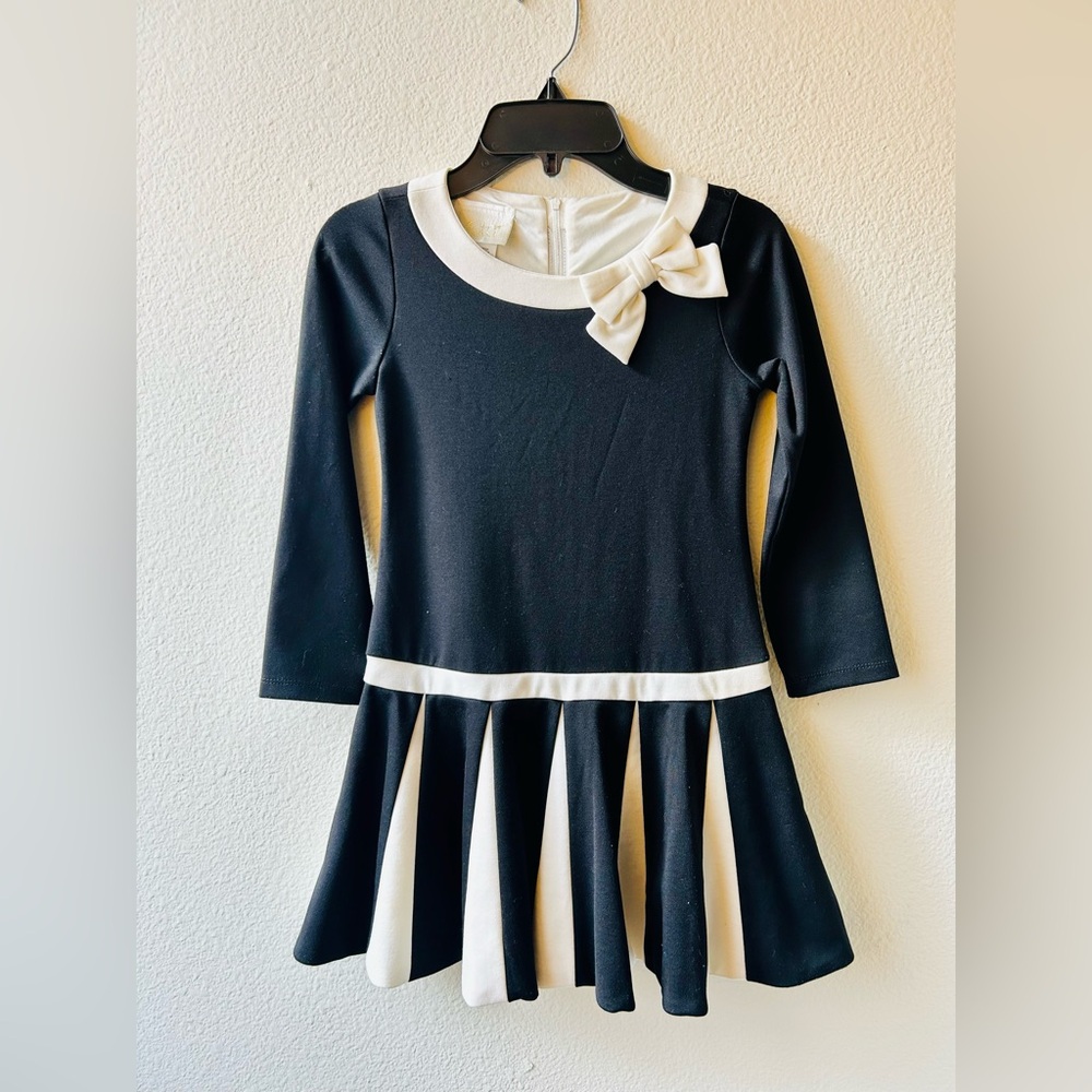 Biscotti Elegant Black and White Dress